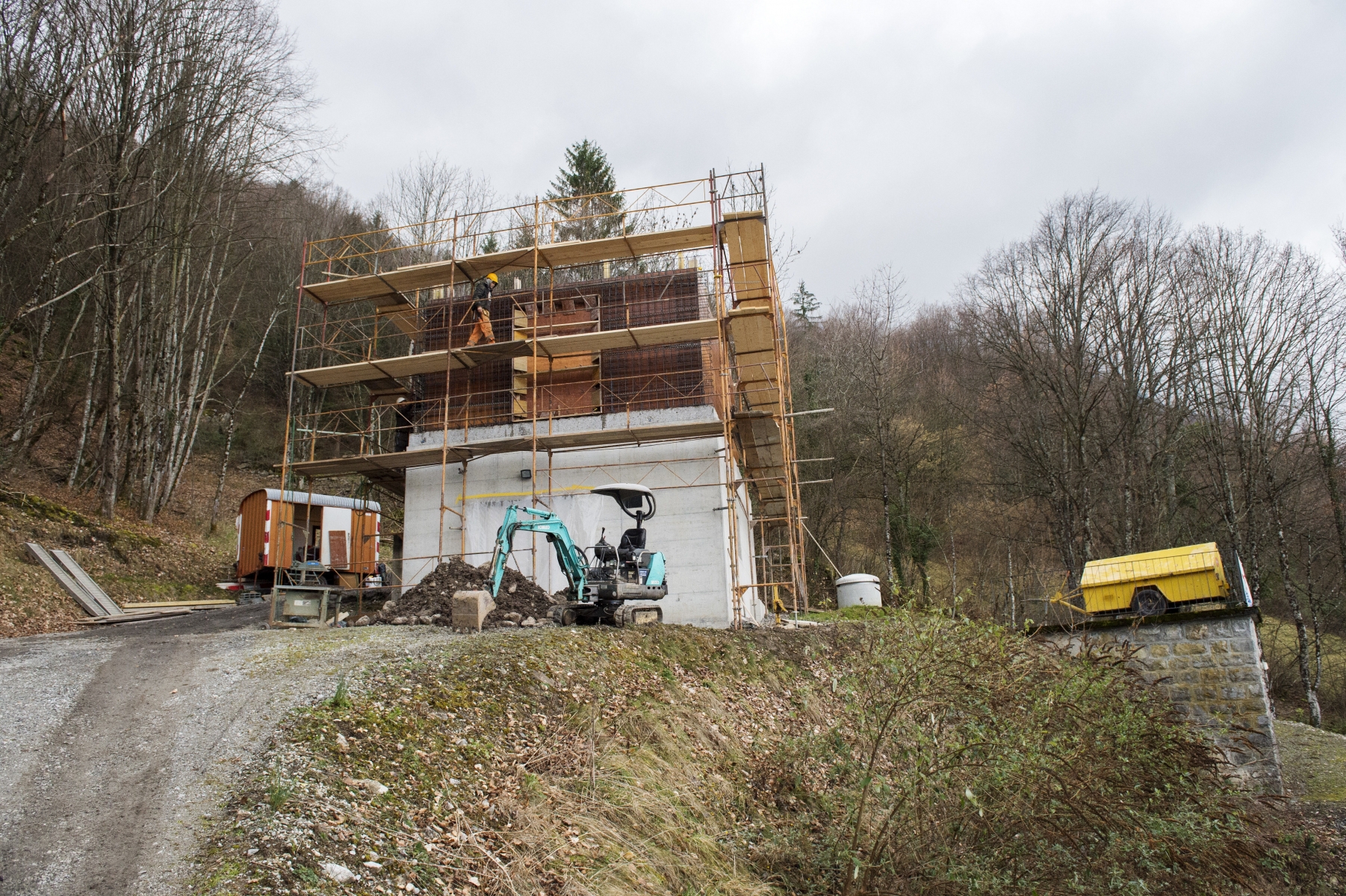 Croseau, le 29 février 2016



Croseau, construction d'un étage supplémentaire sur le local de la turbine pour installation d'ultrafiltration.



Sacha Bittel/Le Nouvelliste
