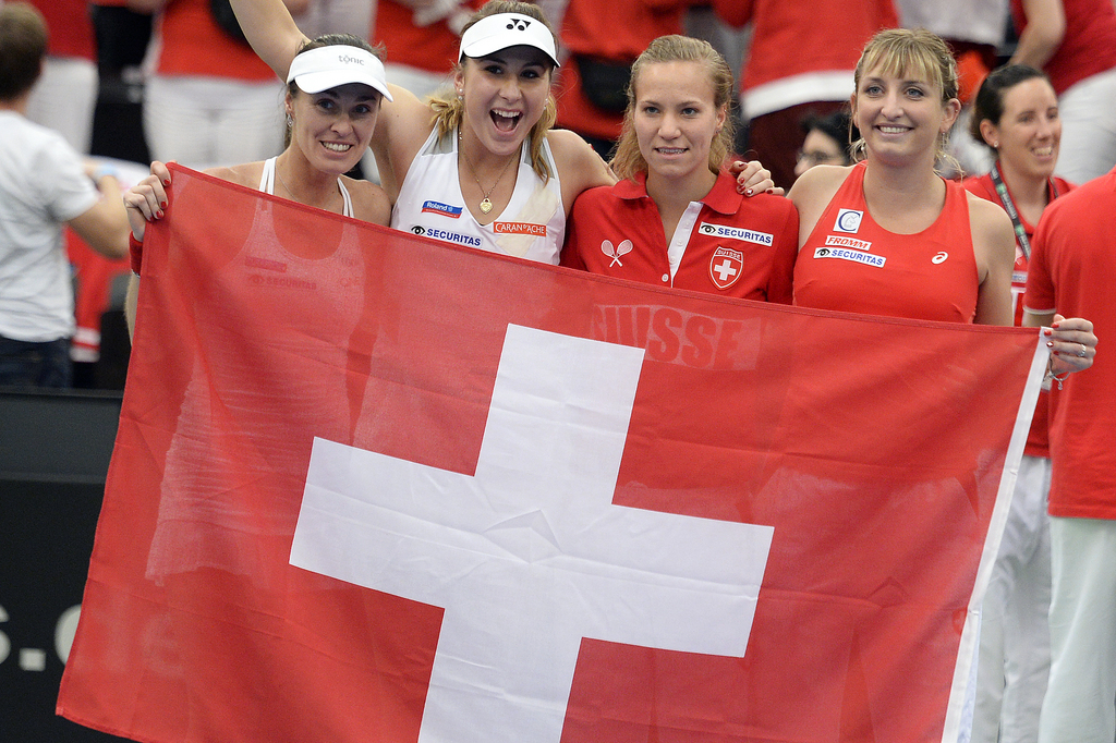 Timea Bacsinszky, Viktorija Golubic, Belinda Bencic et Martina Hingis devraient composer l'équipe de Suisse.
