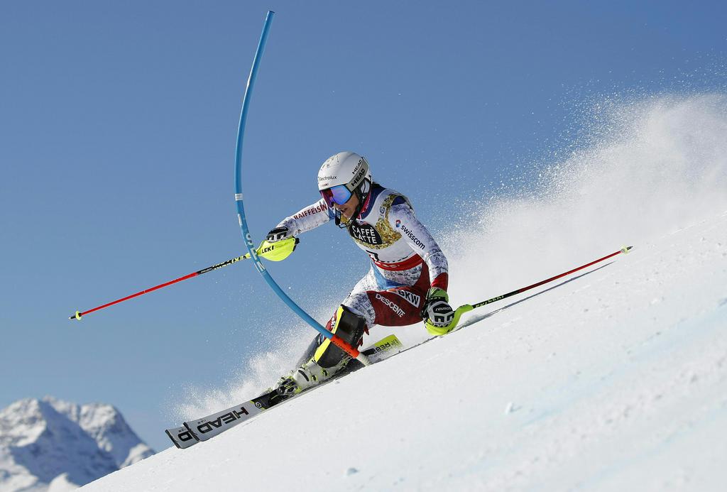 Wendy Holdener a terminé 2e en première manche du slalom.