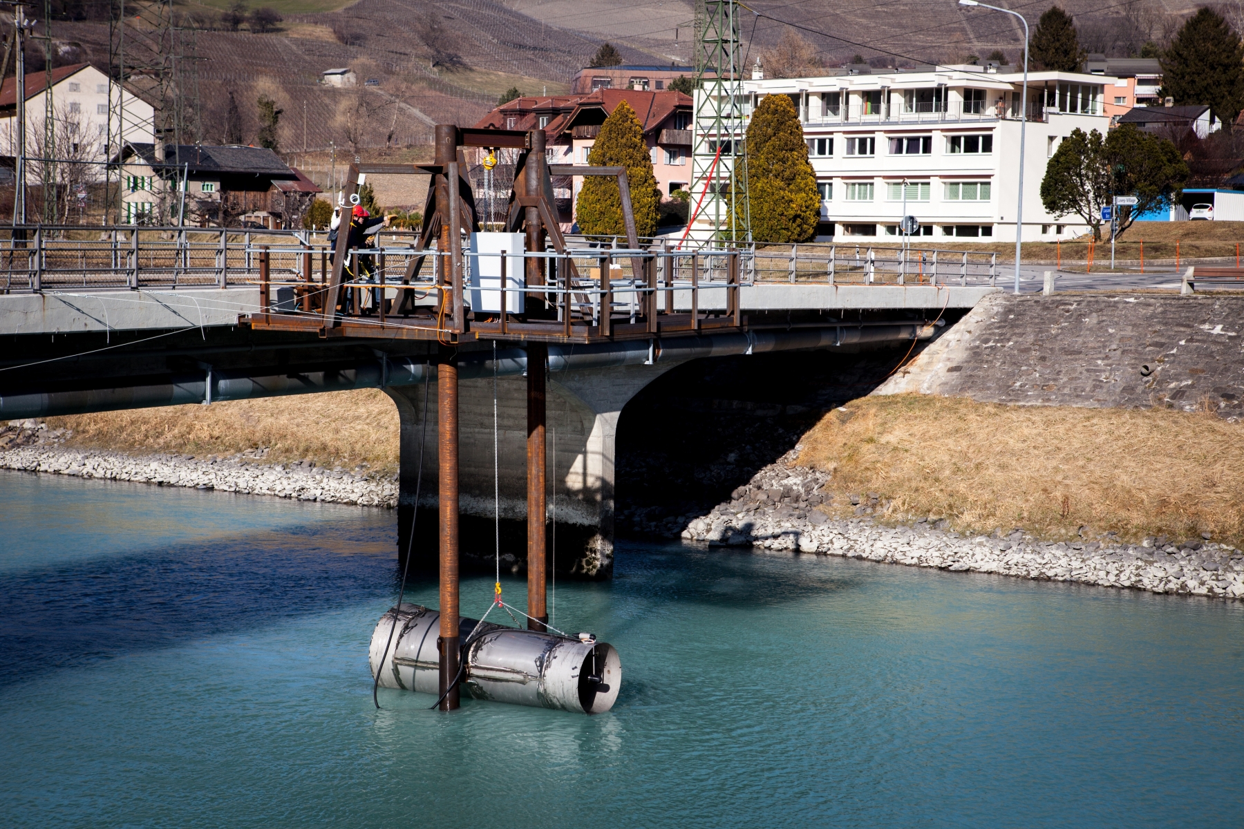 L’hydrolienne développée à la HES-SO Valais est plus puissante que prévu.