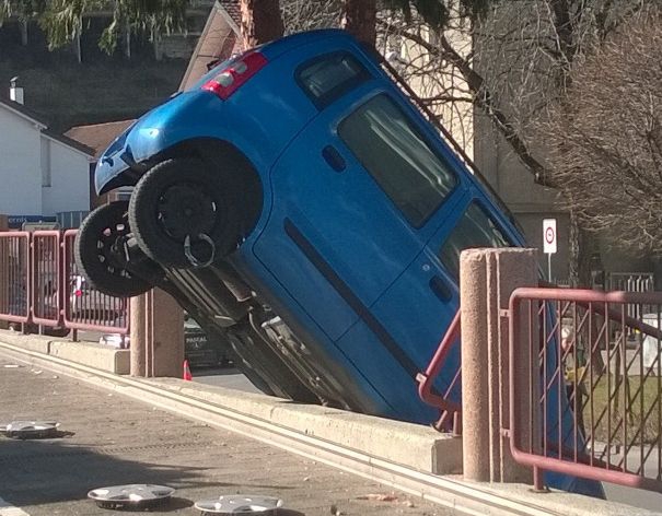Accident parking du Cotterg