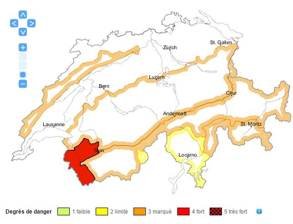 Une situation peu propice au hors-piste.