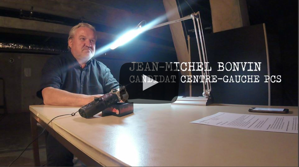 Jean-Michel Bonvin candidat Centre-Gauche PCS dans notre interrogatoire politique. (VIDEO au fond de l'article dans nos éditions papier et numériques)