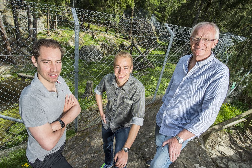  Thierry, Florian et Pierre-Angel Piasenta (de g. à dr.) se félicitent du succès populaire rencontré par le zoo des Marécottes.   