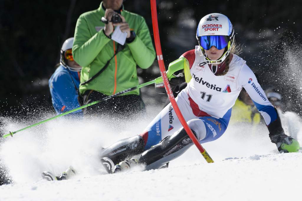 Camille Rast est championne du monde junior de slalom (archives).
