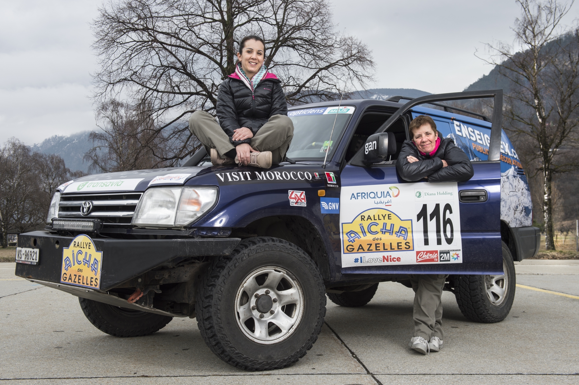 Sion - 9 mars 2017



Evelyne Pellissier et sa fille Mélanie Comparelli (Pa Capona Team) participent au Rallye des Gazelles au Maroc du 27 mars au 1er avril 2017.



Sabine Papilloud/Le Nouvelliste