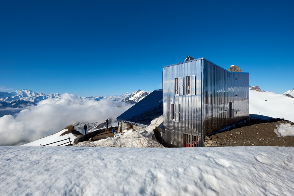 La cabane Rambert candidate au Prix alpin d'architecture 2017.