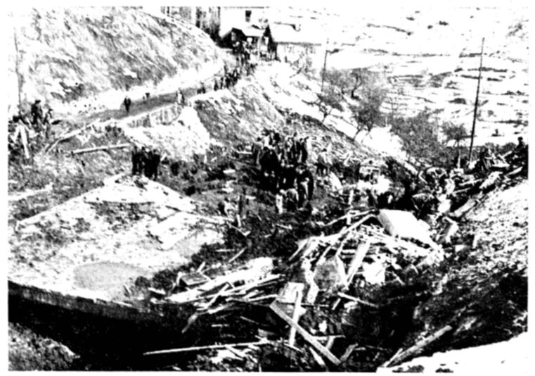 en 1957, une avalanche rasait la nouvelle salle de cinéma à l'entrée du village de Basse-Nendaz. 