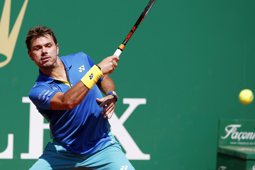 Stanislas Wawrinka lors du Monte-Carlo Rolex Masters 2017