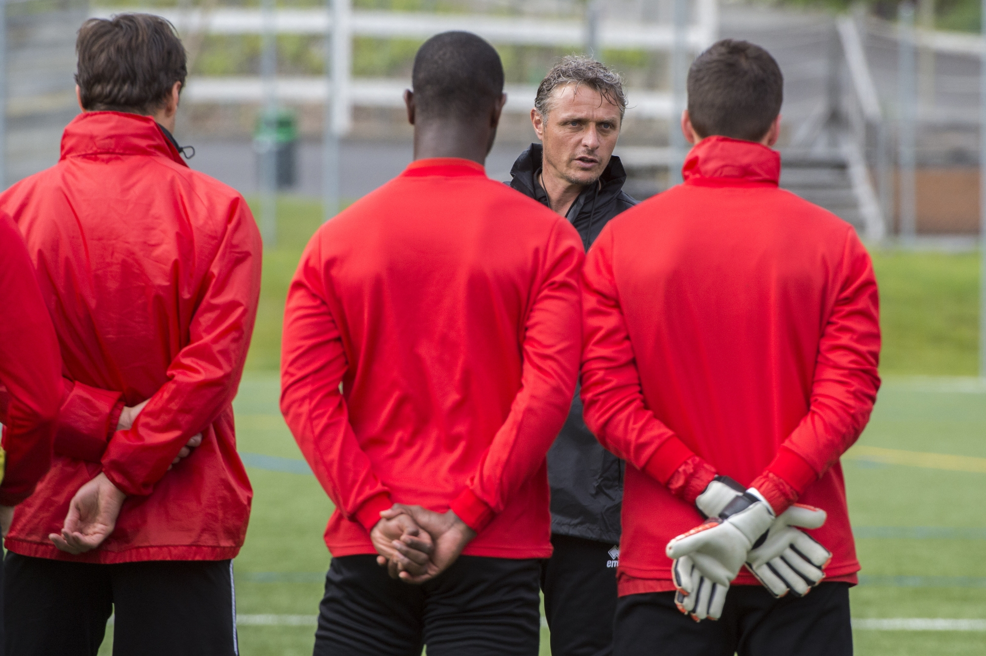 Fully le, 26 avril 2017 : Entrainement du FC Sion avec Sébastien Fournier, entraineur pour la 14 coupe de suisse.©Sacha Bittel/Le Nouvelliste