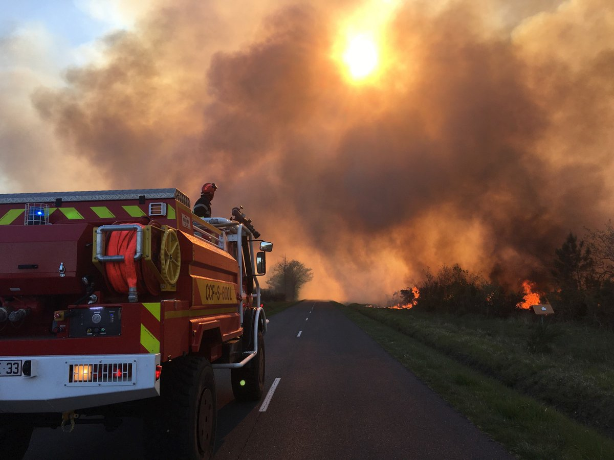 Environ 220 pompiers étaient sur place pour combattre les flammes.