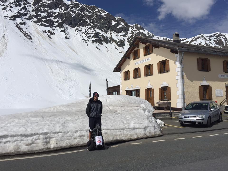 L'Américain a apprécié les Alpes.