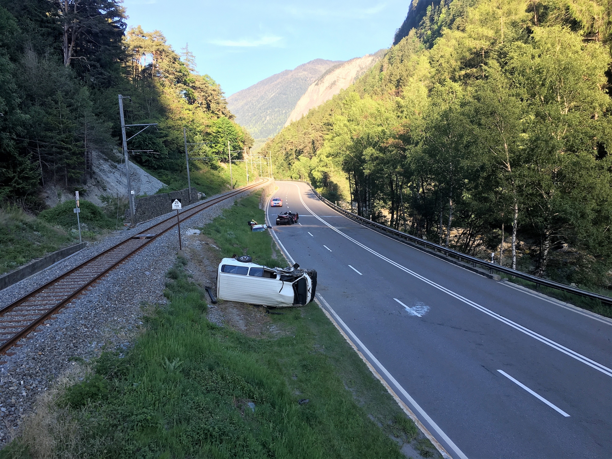 Accident Trappistes. Police cantonale