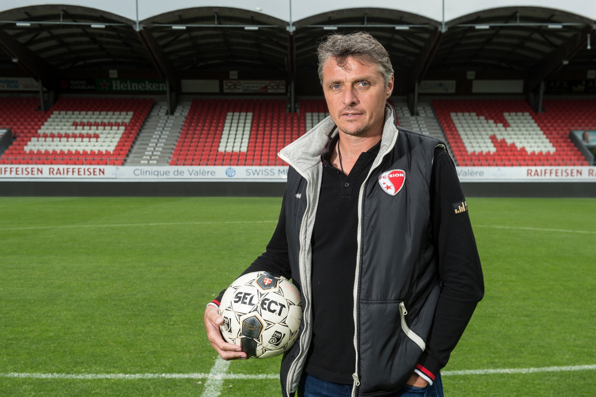 Sion - 25 avril 2017  - Stade de Tourbillon - Sébastien Fournier,nouvel entraineur du FC Sion.Photo: Sabine Papilloud FOURNIER5