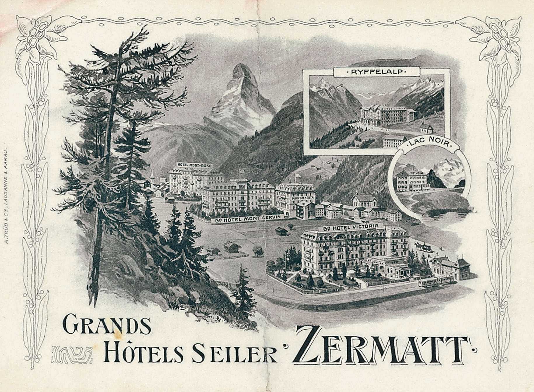 Hotel,Seiler,Zermatt,Riffelalp,Ansichtskarte