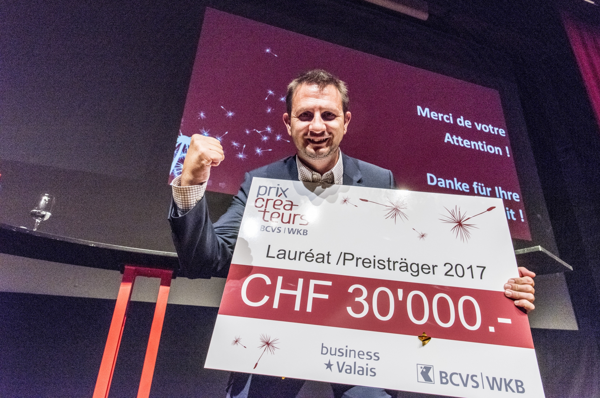Frédéric Hemmeler et sa start-up Agrofly emporte le Prix Créateurs 2017.   