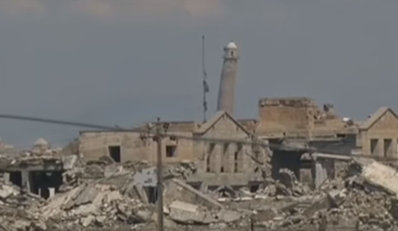 La mosquée Al Nouri, avec son minaret incliné, a été détruite à l'explosif par l'EI voici une huitaine de jours.