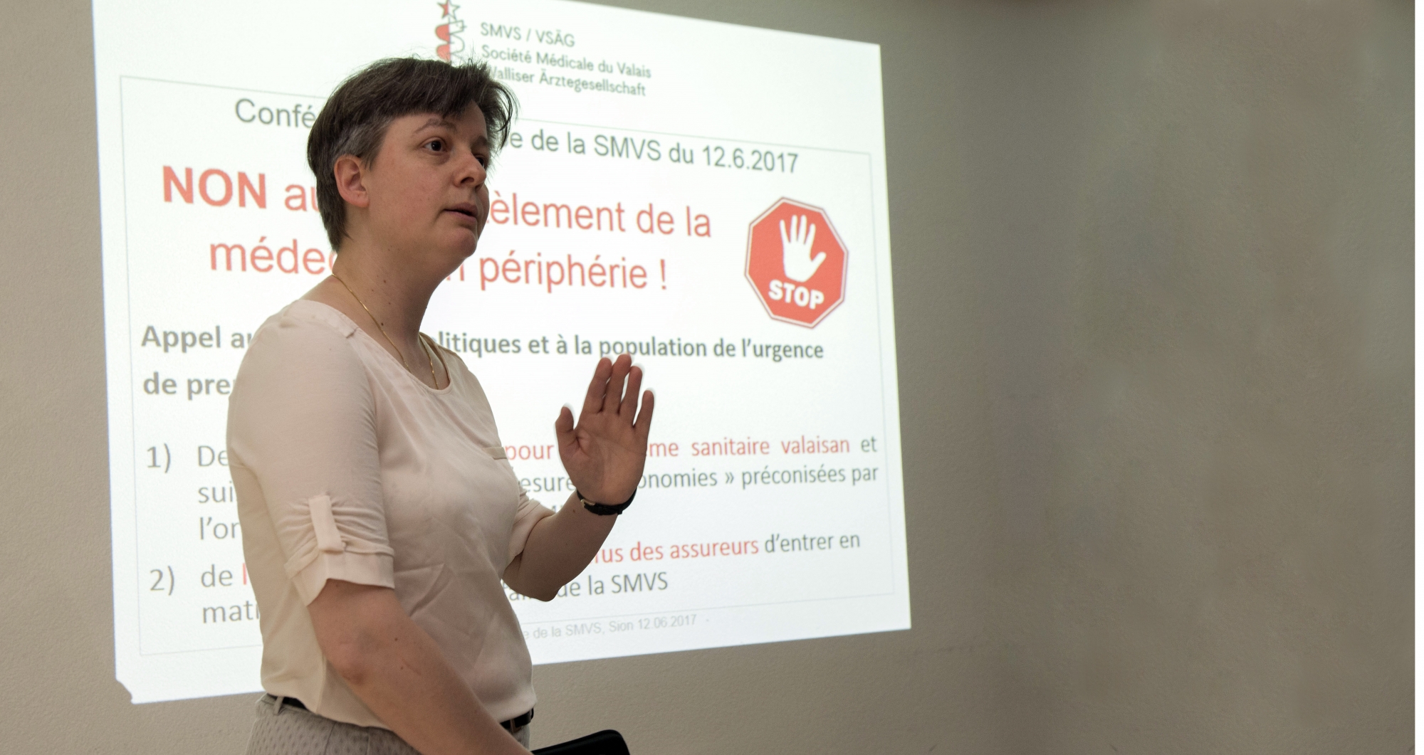 La présidente de la Société médicale du Valais, Monique Lehky Hagen devient coprésidente de la Conférence des sociétés cantonales de médecine.