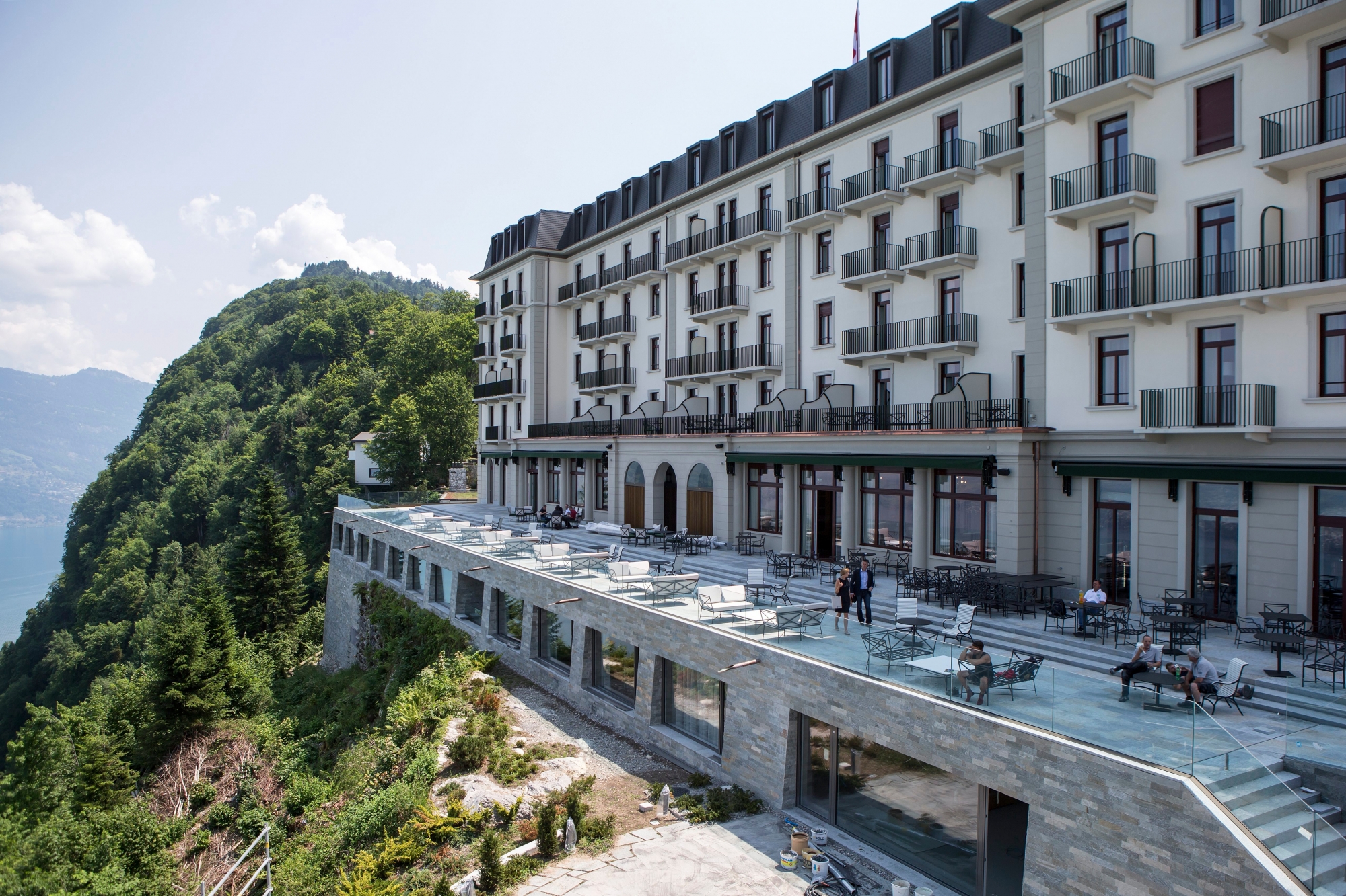 Das Palace Hotel Buergenstock Resort Lake Lucerne, aufgenommen am Mittwoch, 21. Juni 2017. (KEYSTONE/Alexandra Wey) SCHWEIZ MK EROEFFNUNG BUERGENSTOCK RESORT