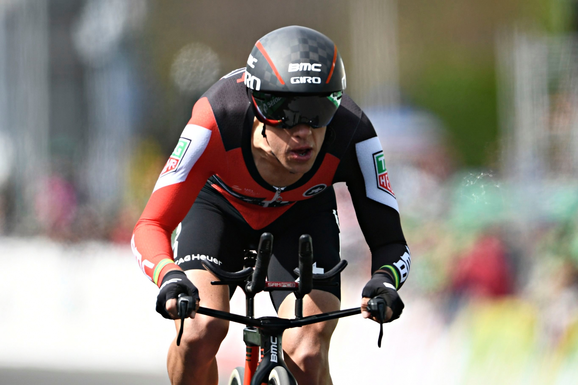 The winner of the 71th Tour de Romandie Richie Porte from Australia of team BMC Racing in action during the fifth and last stage, a 17,88 km race against the clock at the 71th Tour de Romandie UCI ProTour cycling race in Lausanne, Switzerland, on Sunday, April 29, 2017. (KEYSTONE/Alain Grosclaude)porte RAD TOUR DE ROMANDIE 2017