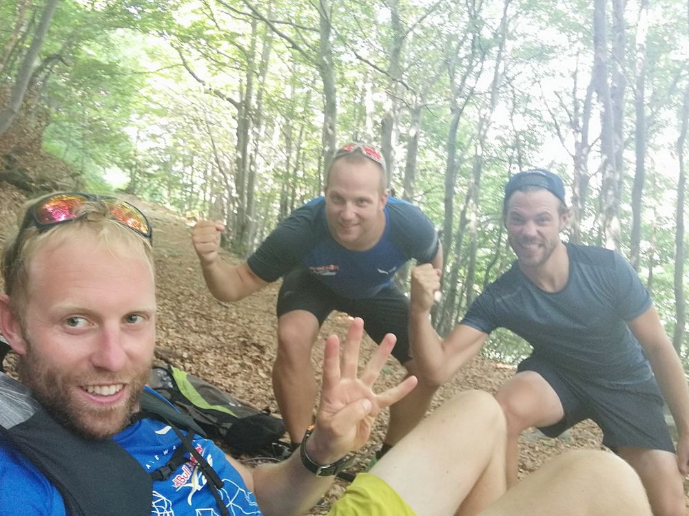 Ferdy Van Shelven, tout à gauche, ravi de son 4e rang.