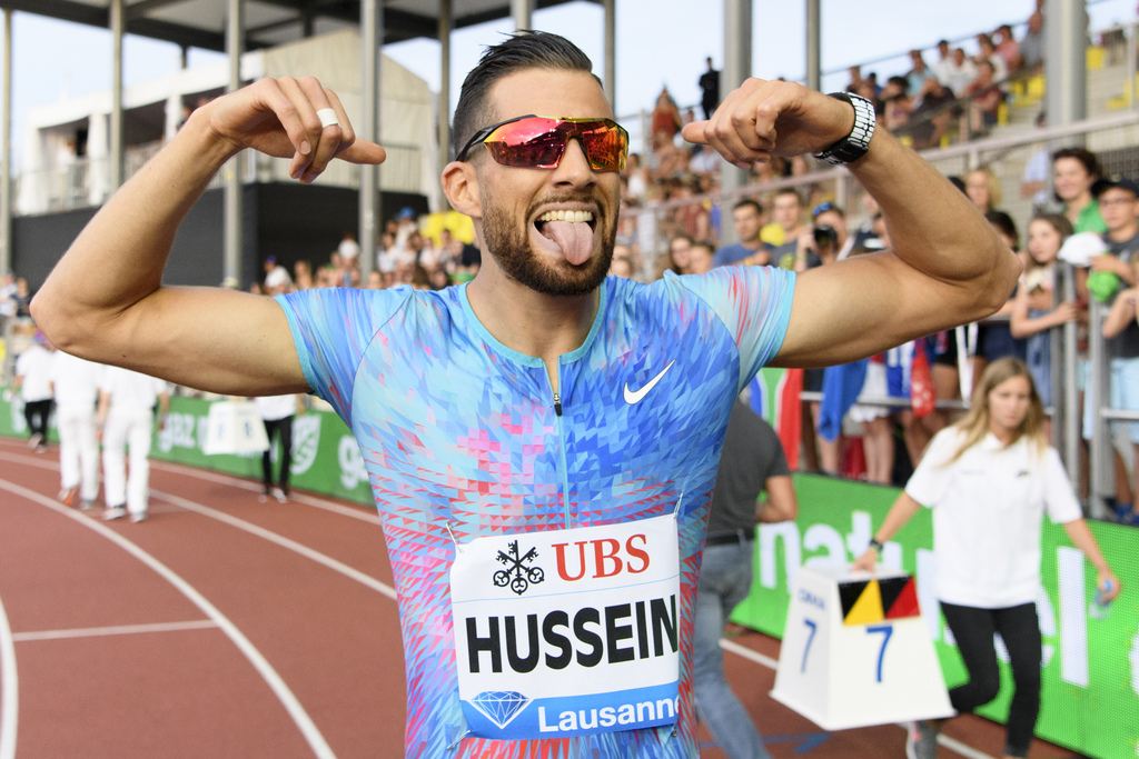 Kariem Hussein a remporté le 400 m haies d'Athletissima.