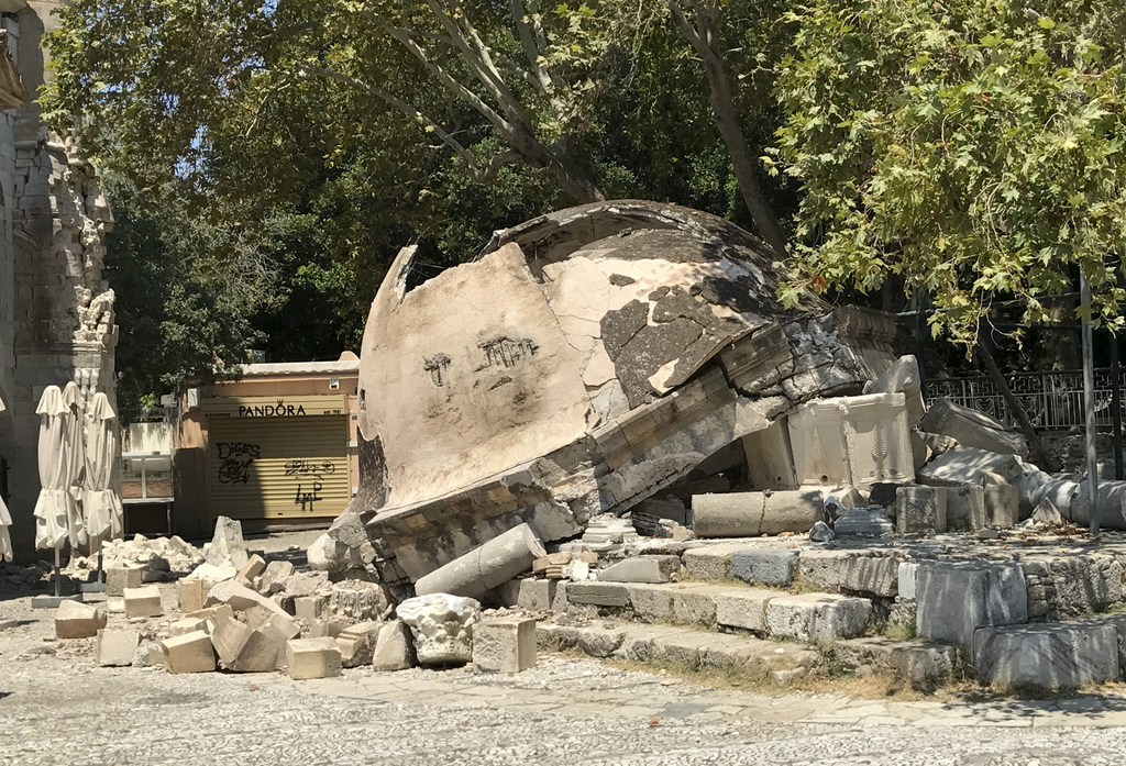 L'île de Kos essuie d'importants dégâts.