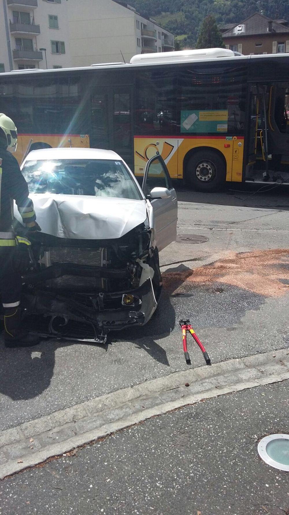 L'accident a fait un blessé léger.