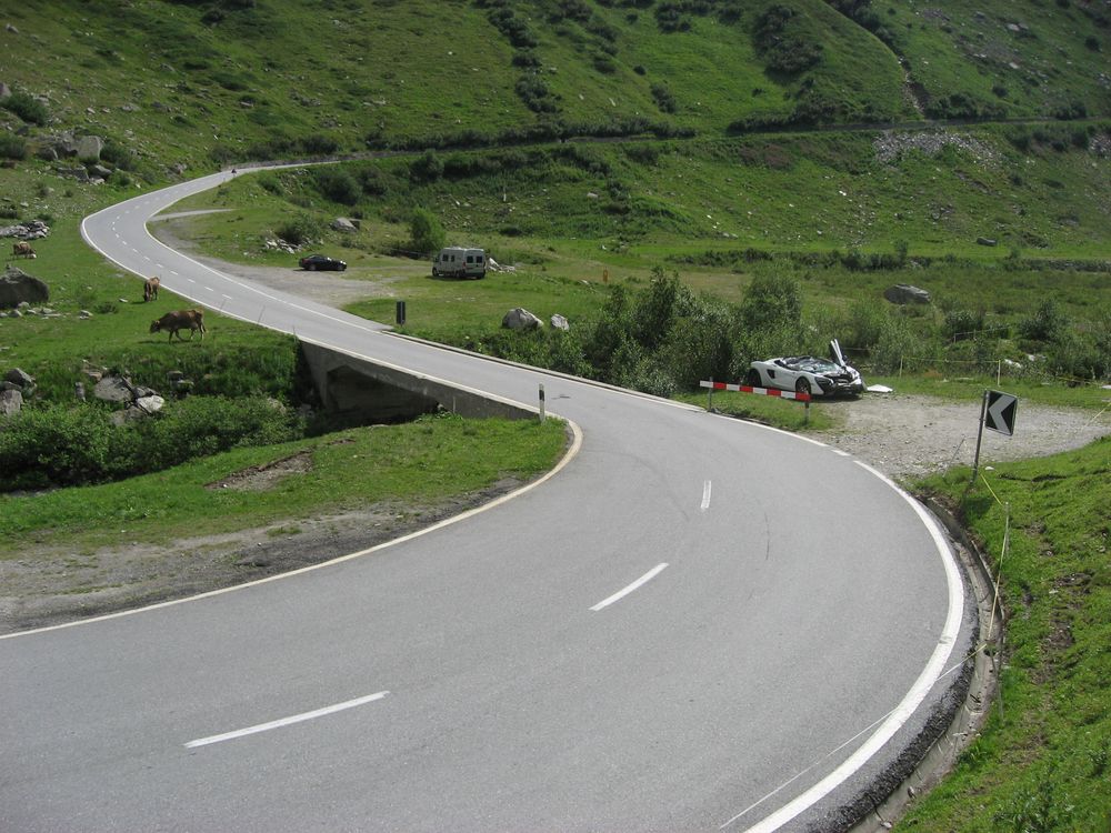 L'accident s'est produit peu après une courbe à gauche, avant le "Hohsandbrücke". 