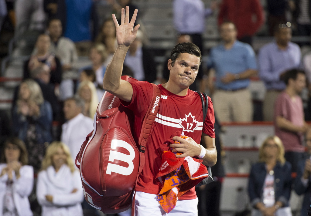 Milos Raonic a dû renoncer à cause d'une blessure au poignet. (Archives)