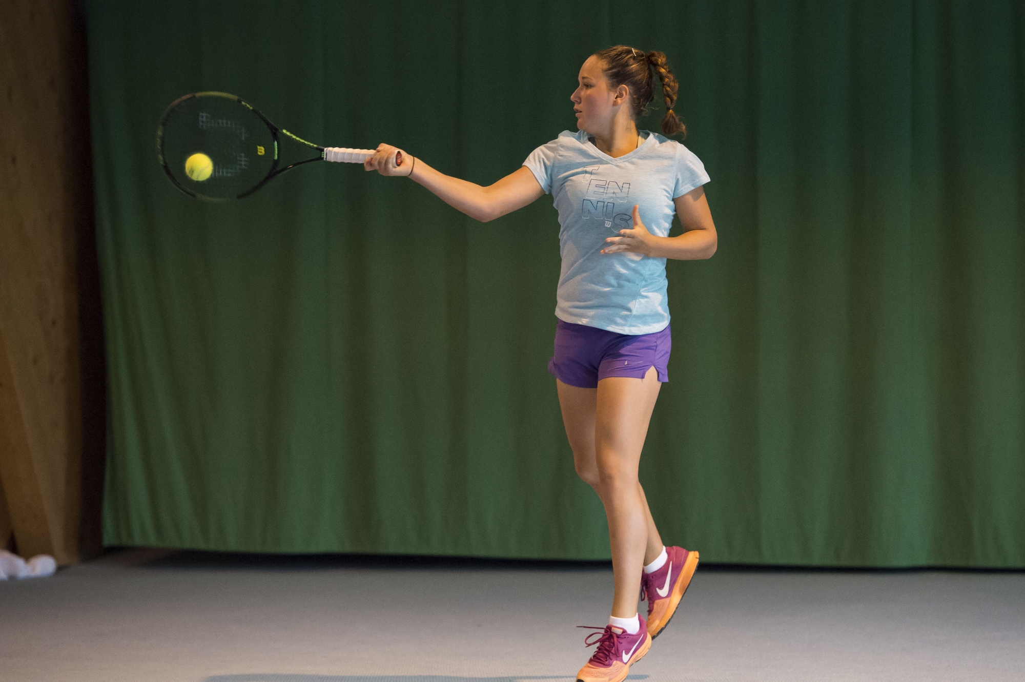 Salquenen le, 13 juin 2016 : IN-ALBON, Ylena, joueuse de Tennis rang ATP 1070.©Sacha Bittel/Le Nouvelliste