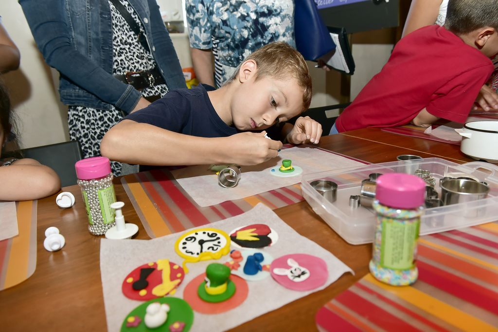 L'atelier de fabrication de décorations pour cup cakes a connu un franc succès. 