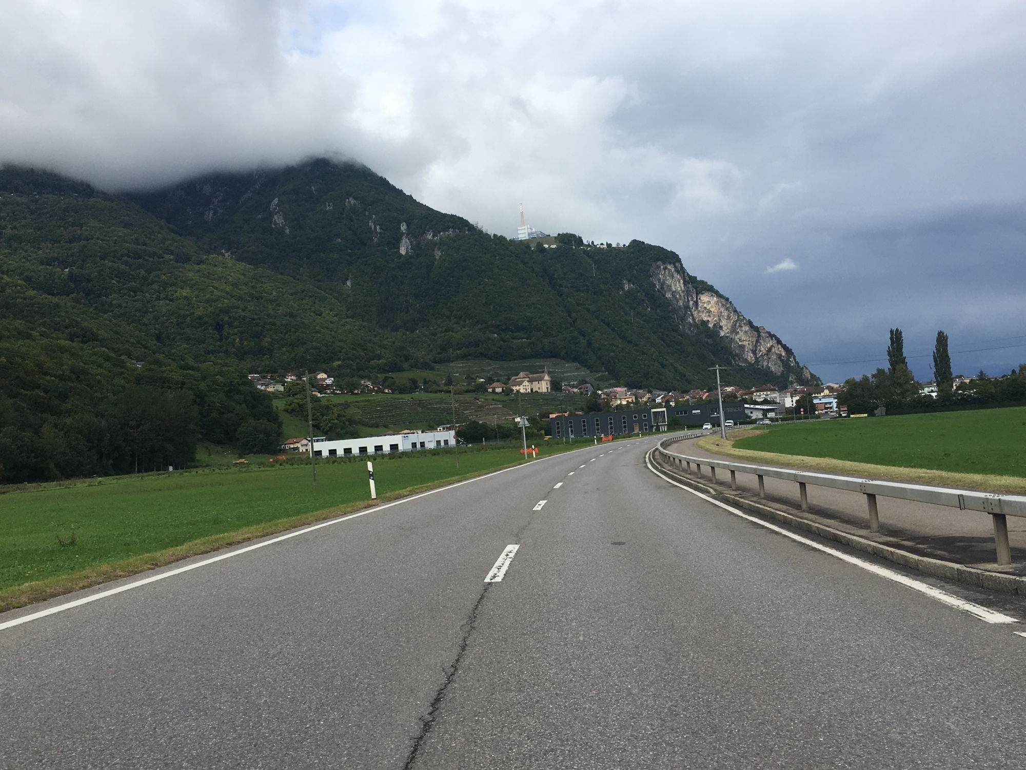 L'accident s'est produit sur la route cantonale de Vionnaz en direction de Vouvry.