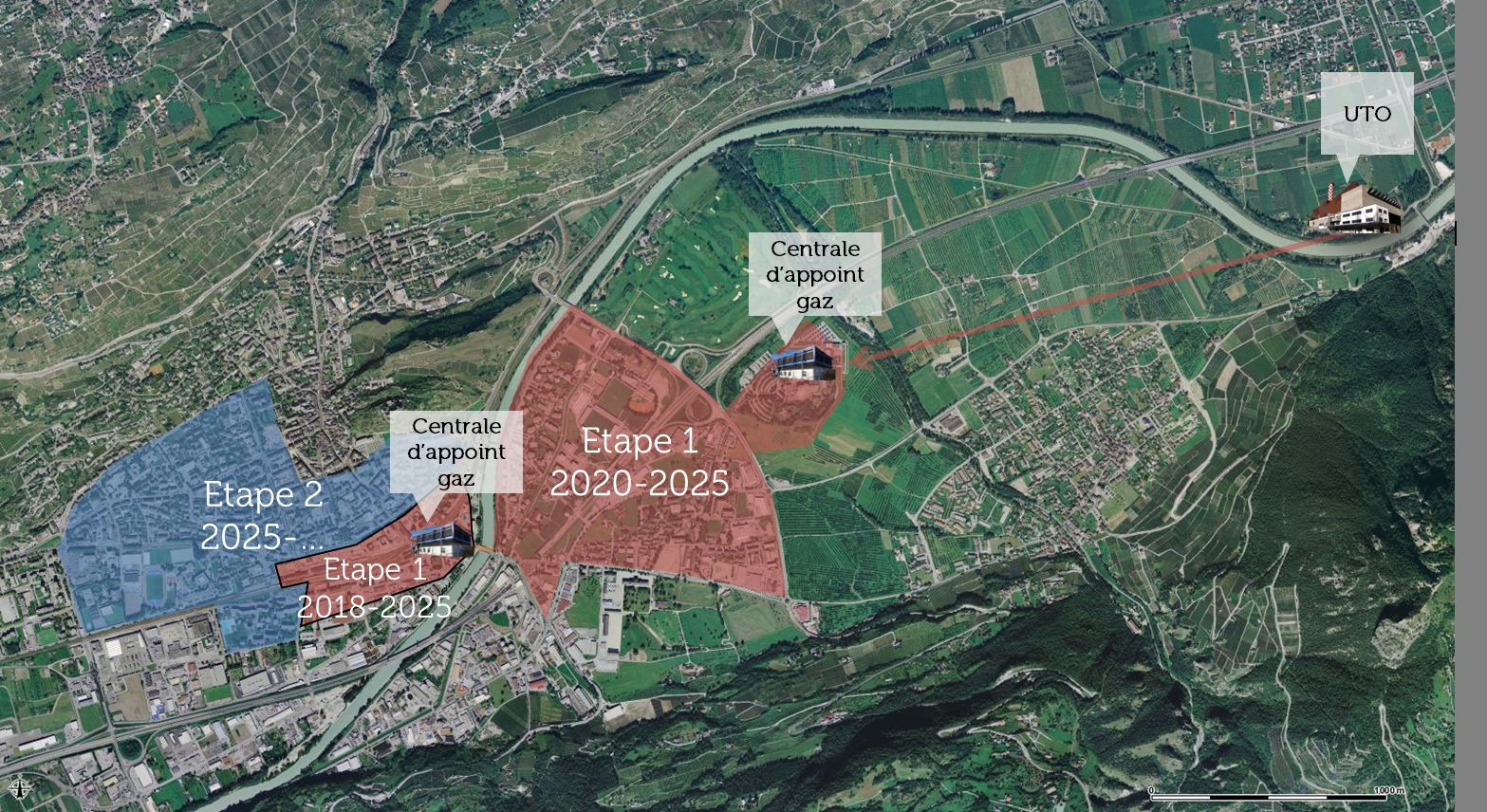 La chaleur de l'UTO pourra être valorisée dans un peu plus de deux ans. Les autres quartiers suivront.