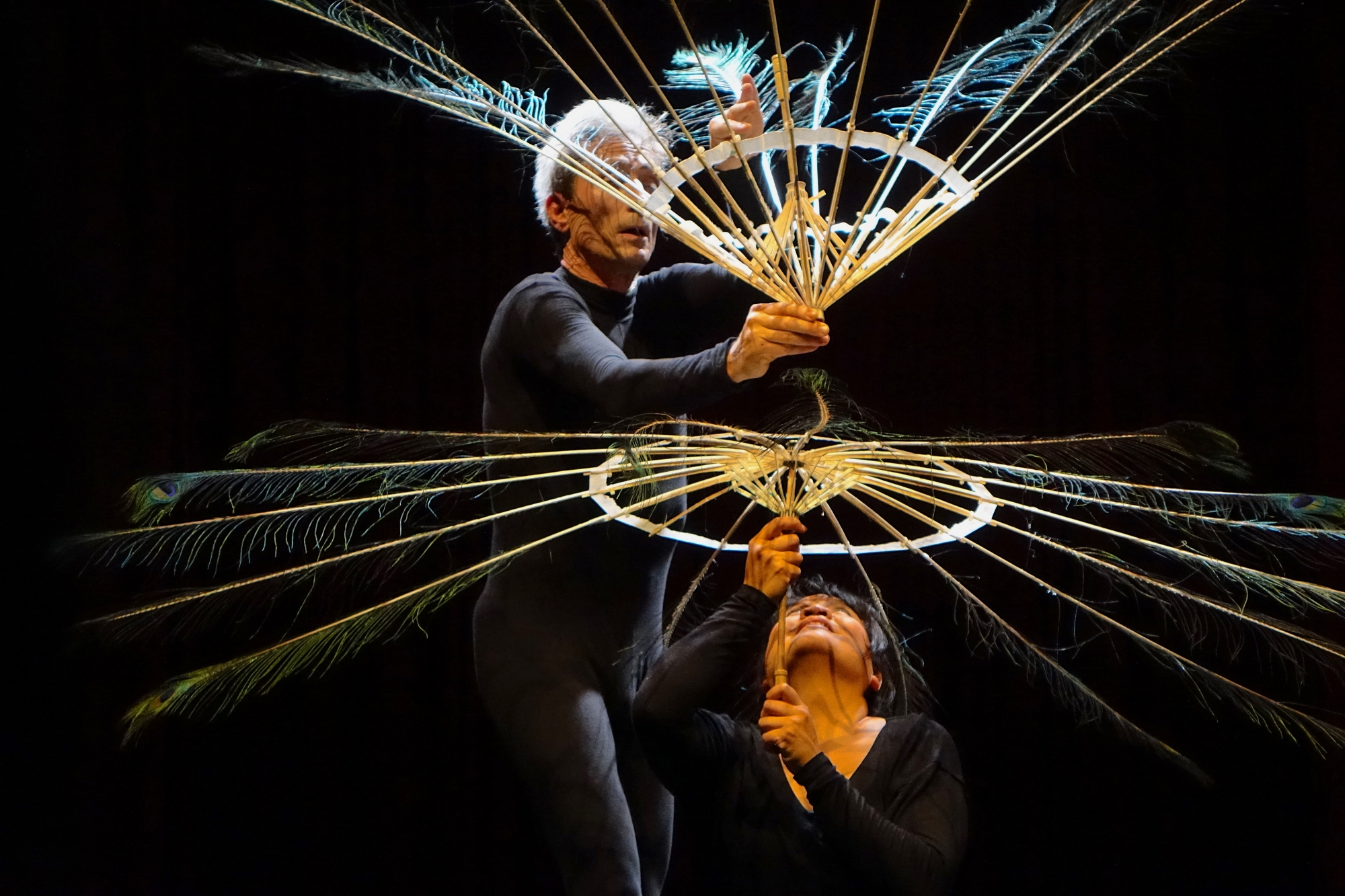 Le spectacle met en scène deux mimes professionnels. DR