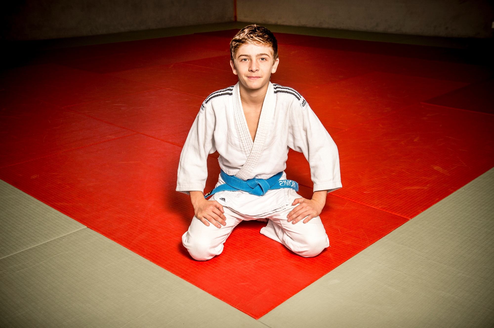 Collombey, le 12.10.2017. Le jeune Simon MAYTAN est un espoir du Club de Collombey et du judo valaisan.  (Le Nouvelliste/Christian HOFMANN) Simon Maytan, espoir du judo valaisan