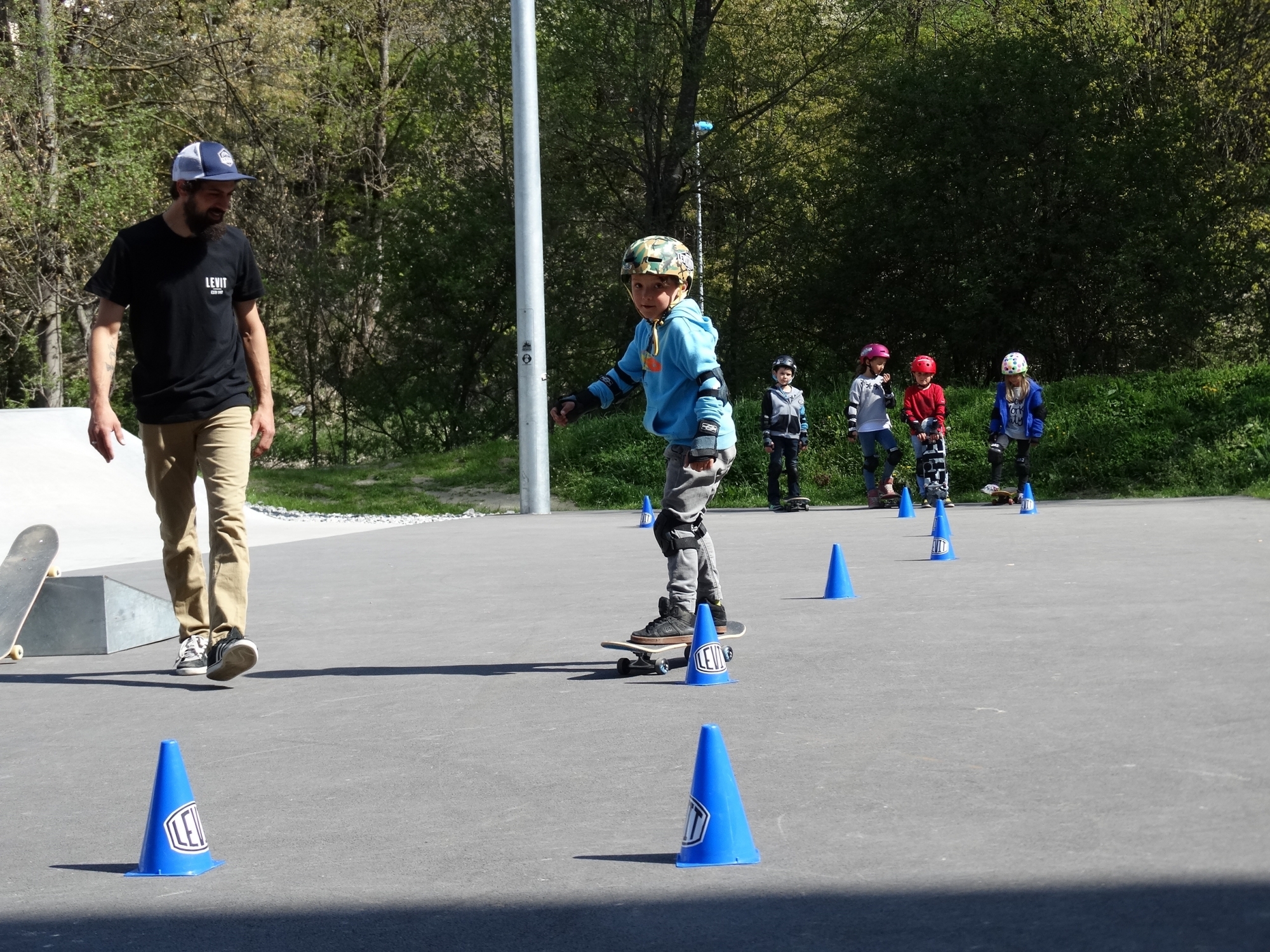 L'école de skate du Châble s'adresse aussi aux plus jeunes.



LDD