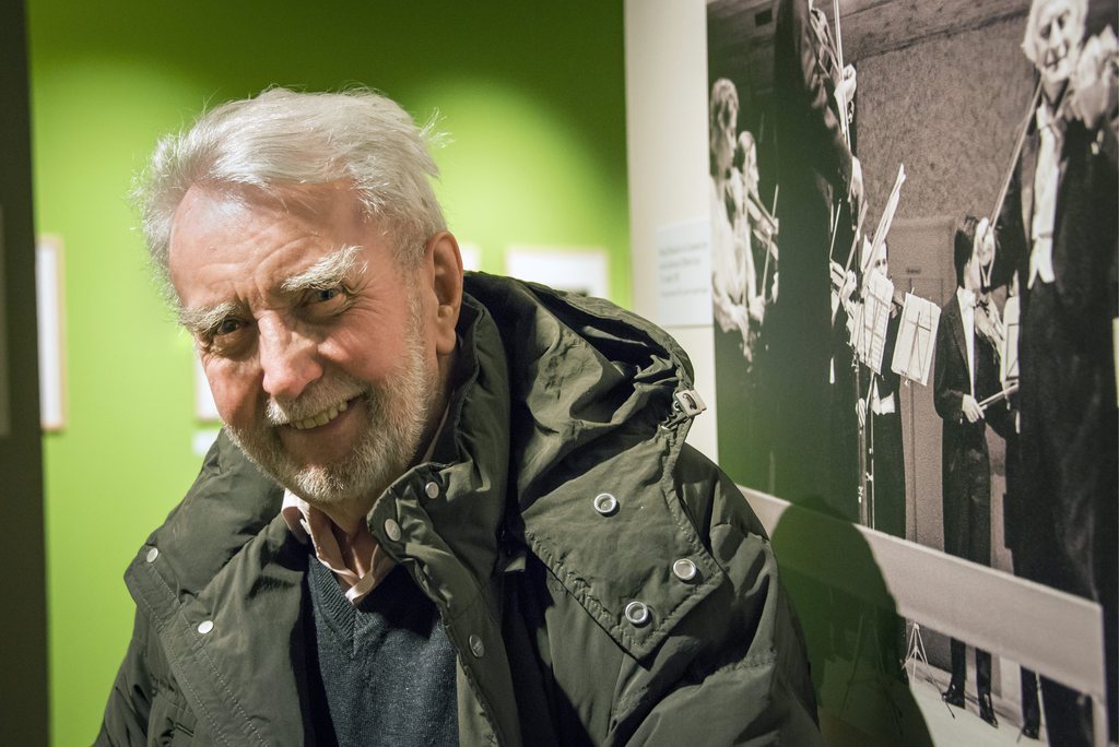 Le photographe Marcel Imsand lors du vernissage de son exposition à Gianadda en 2012.