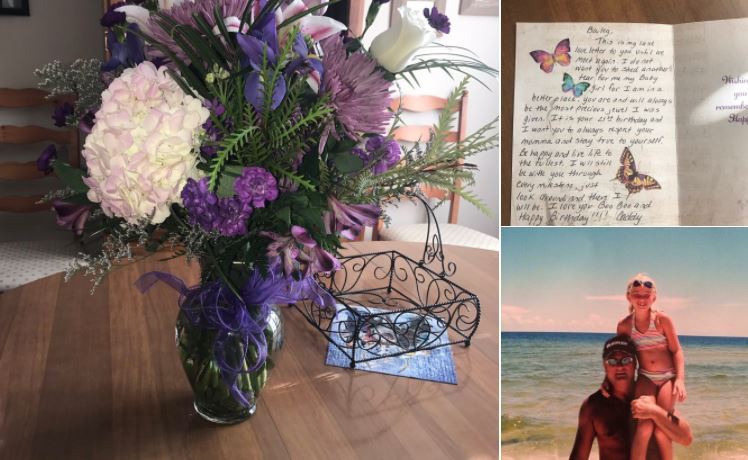 La jeune femme a reçu des bouquets de son papa jusqu'à ses 21 ans.