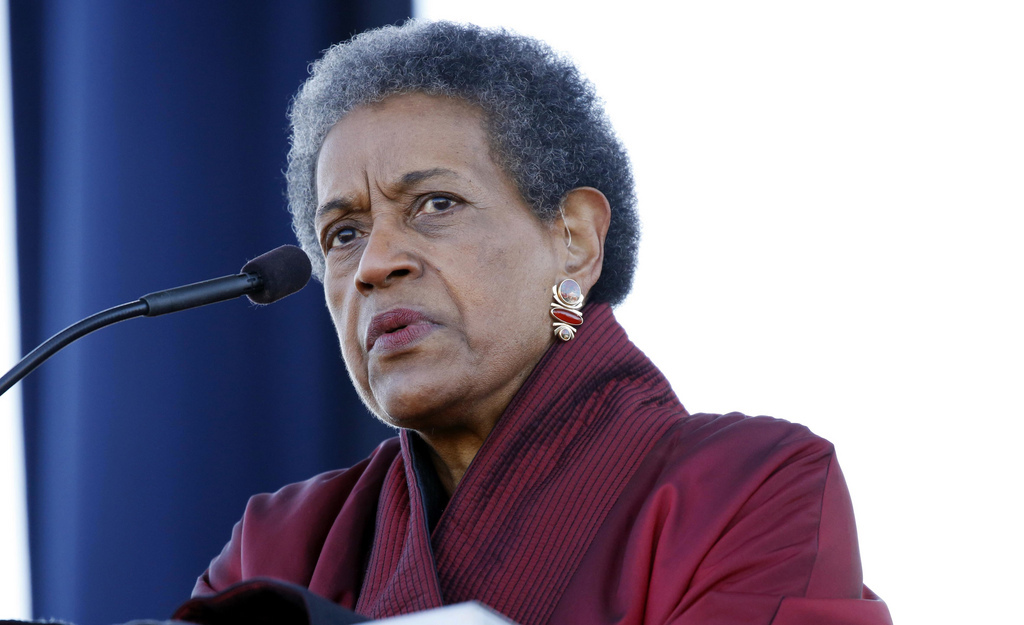 L'activiste pour les droits des noirs américains, Myrlie Evers a pris la parole à l'occasion de l'ouverture du musée. 