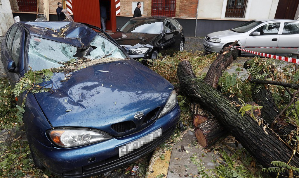 La tempête Ana a fait beaucoup de dégâts dans l'ouest de l'Europe, ici en Espagne.