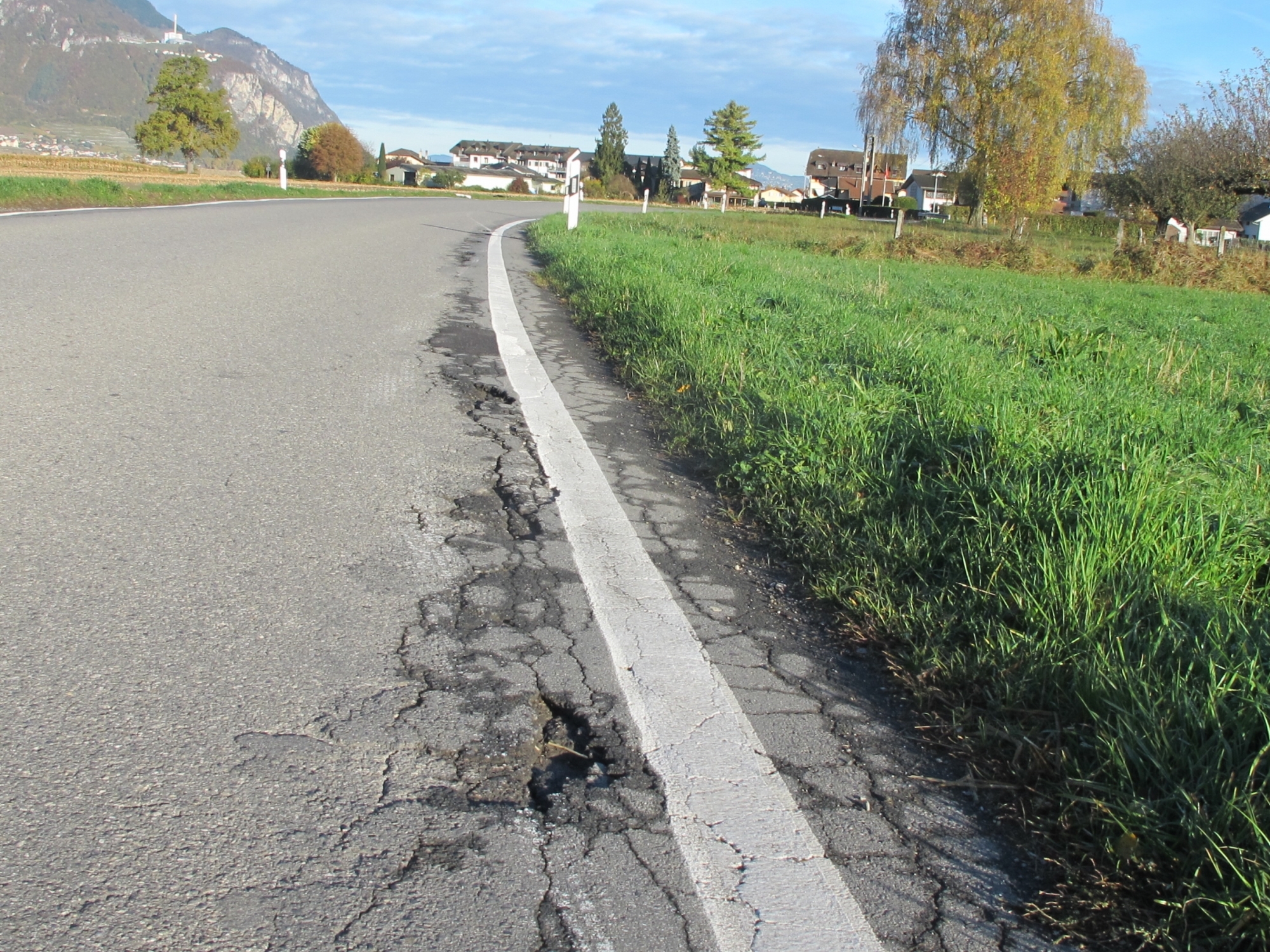 L'état des routes valaisannes se détériore