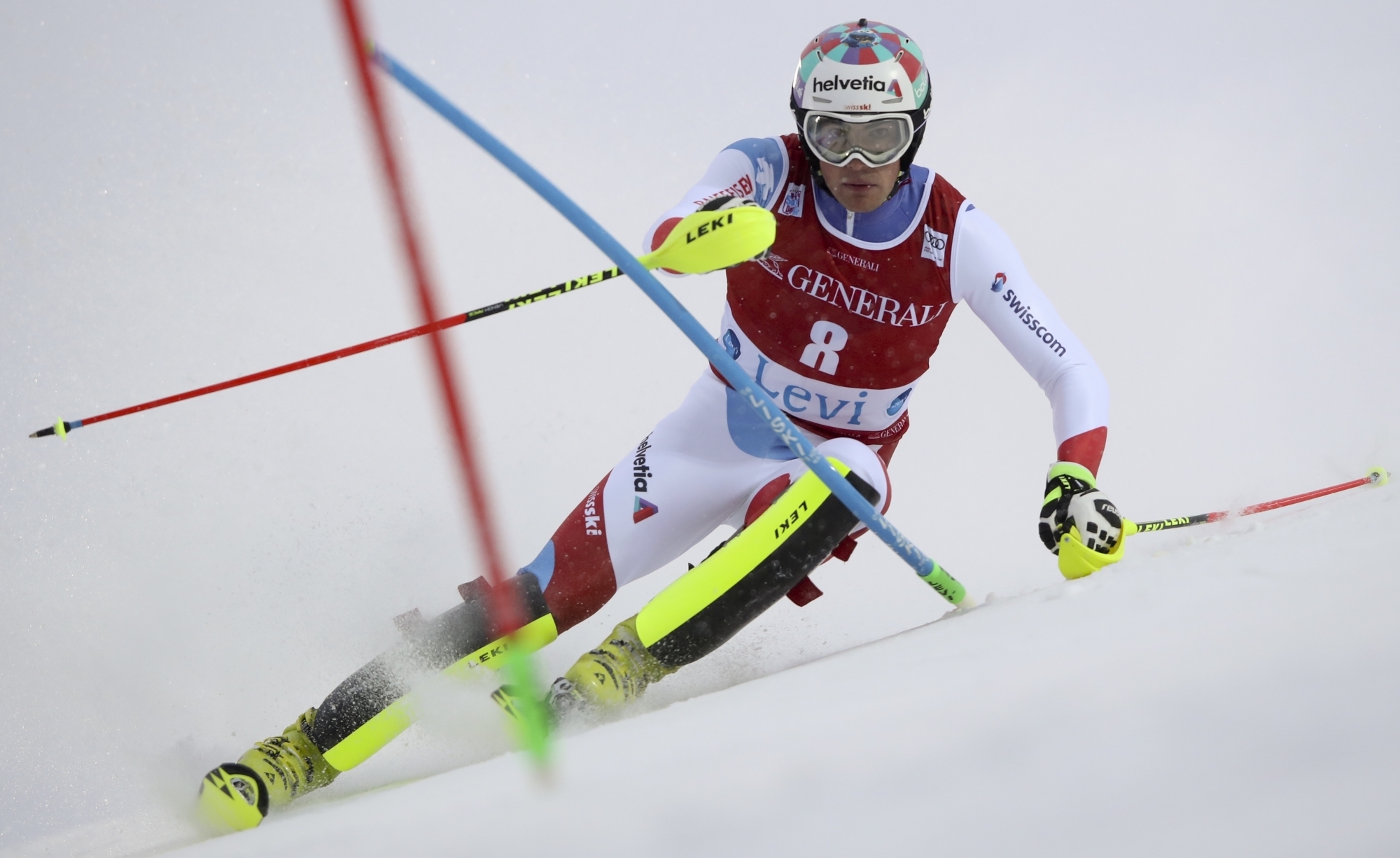 Daniel Yule a égalé le meilleur résultat de sa carrière en prenant le 4e rang du slalom de Levi.