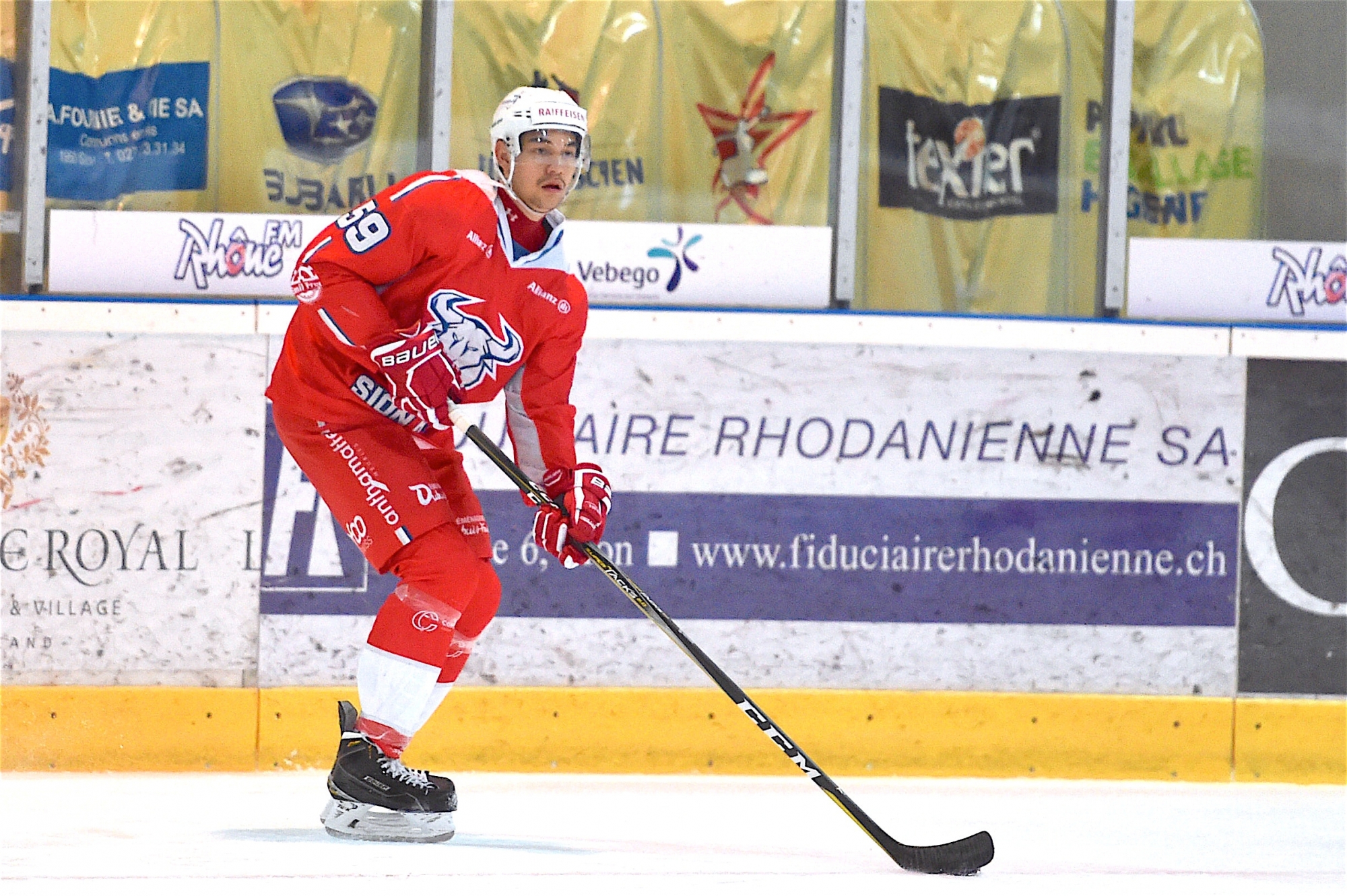 Sion, 29.11.2017, Swiss Ice Hockey MySports League, HC Sion-Nendaz 4 Vallees - Star Forward Morges, Mike Vermeille (HC Sion 59)  Swiss Ice Hockey MySports League 2017/2018