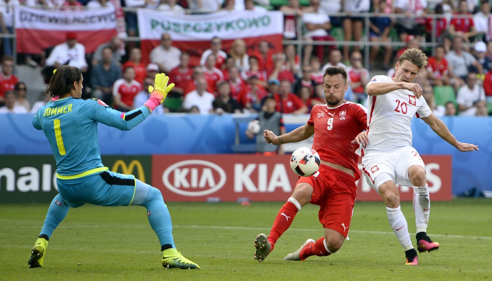 La Suisse et la Pologne s'étaient affrontées lors de l'Euro 2016. Les consultants verraient bien un nouvel affrontement en Russie, lors des matchs de poules cette fois.