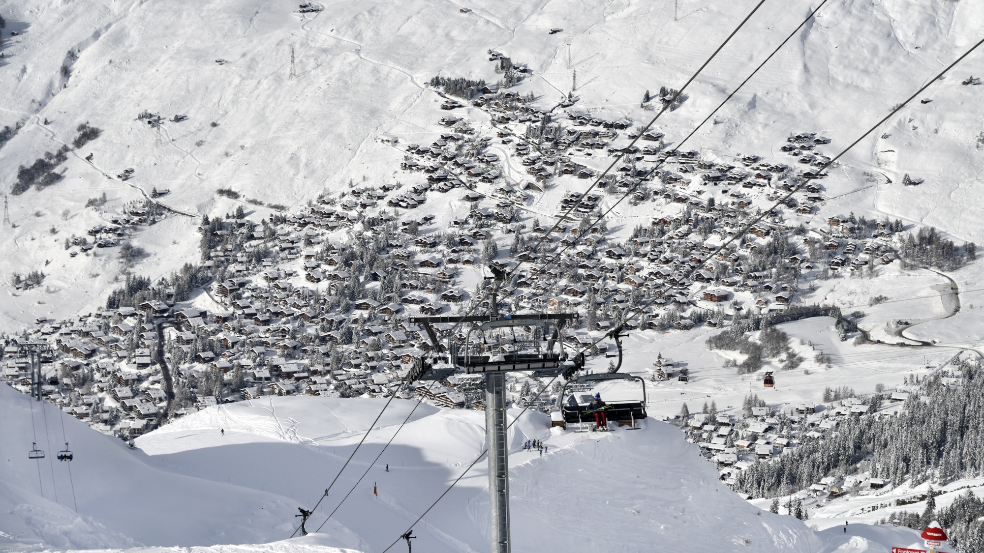 A Verbier, la neige est appréciée en ce début d'hiver.