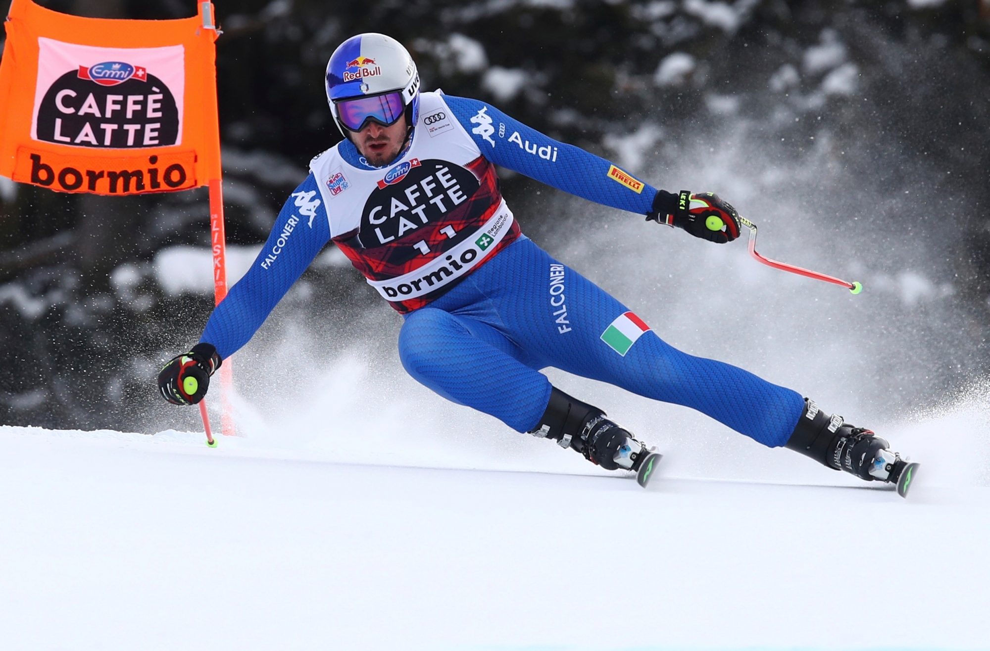 Italy's Dominik Paris competes during an alpine ski, men's World Cup downhill, in Bormio, Italy, Thursday, Dec. 28, 2017. (AP Photo/Marco Trovati) Italy Alpine Skiing World Cup