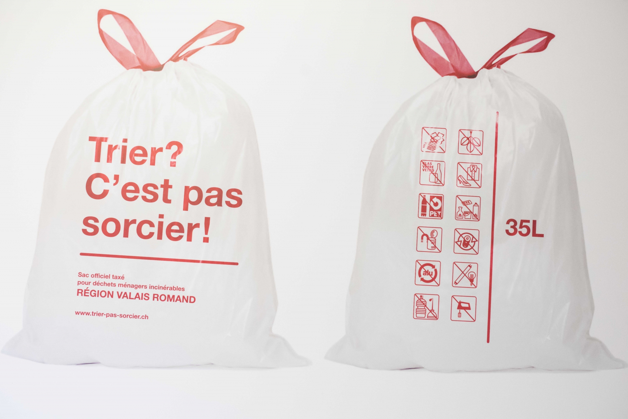 Les nouveaux sacs blancs sont entrés en vigueur ce 1er janvier 2018.