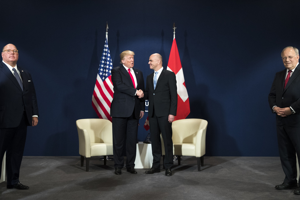 Le président de la Confédération Alain Berset a rencontré son homologue américain Donald Trump vendredi en fin de matinée à Davos.