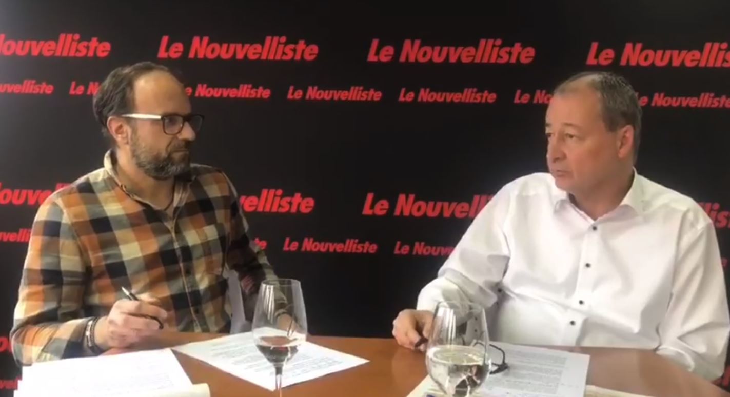 Jean-Yves Gabbud, journaliste au Nouvelliste, a reçu Pascal Luisier pour parler déclaration d'impôts.